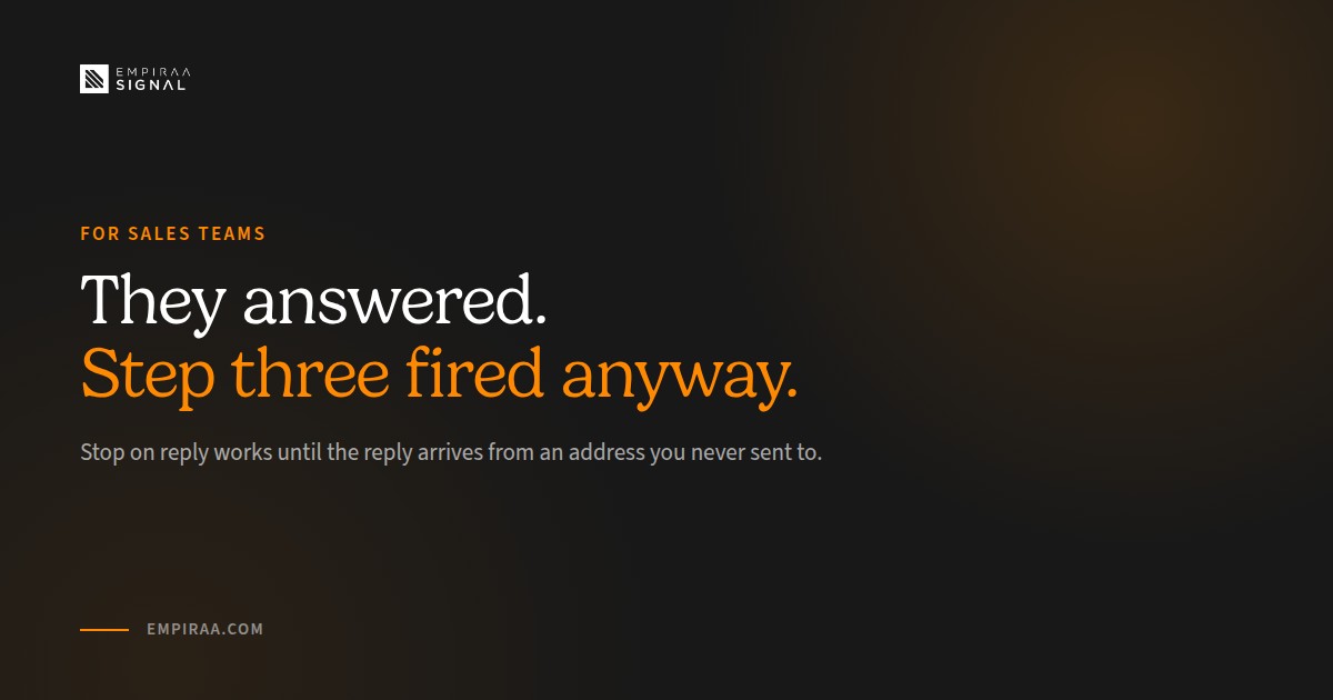 What Happens to a Sequence When Someone Replies From a Different Address